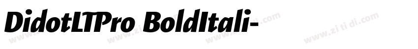DidotLTPro BoldItali字体转换